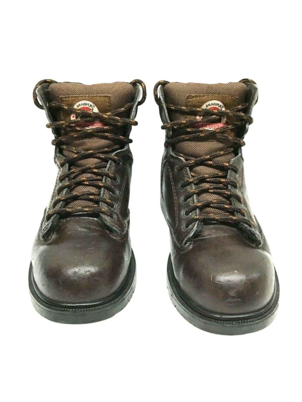 Brahma The Nameto Trust Brown Steel Toe Boots Men's 5.5 Women's 7